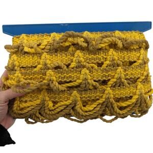 10+ Yds Vintage 1970's Ombre Cotton UPHOLSTERY TRIM Gimp Loops Curtains Pillows